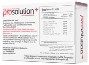 ProSolution Plus™ is one of the few natural supplements you can use to reduce premature ejaculation.